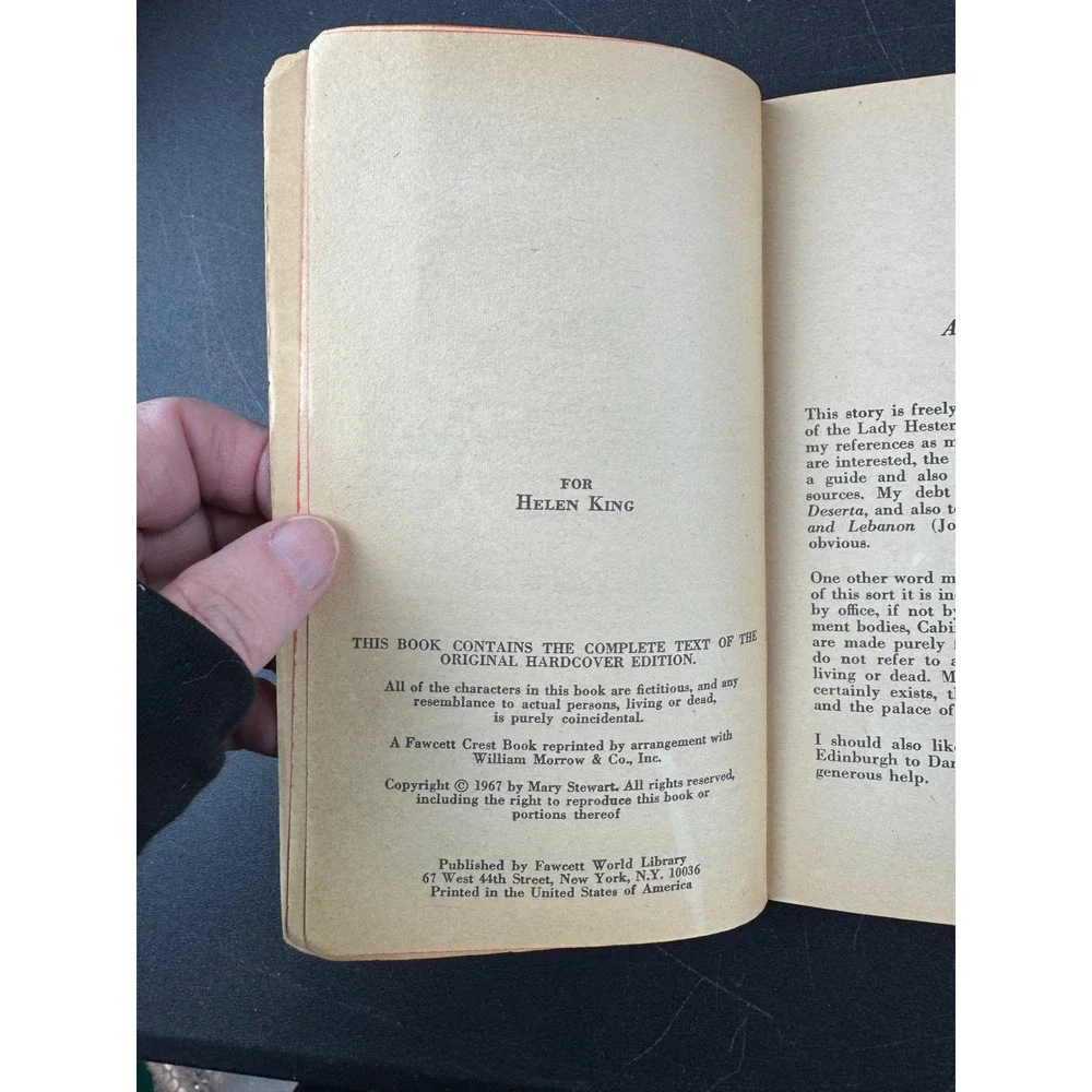 The Gabriel Hounds Mary Stewart Vintage Paperback Fawcett Crest Book‎ 1967